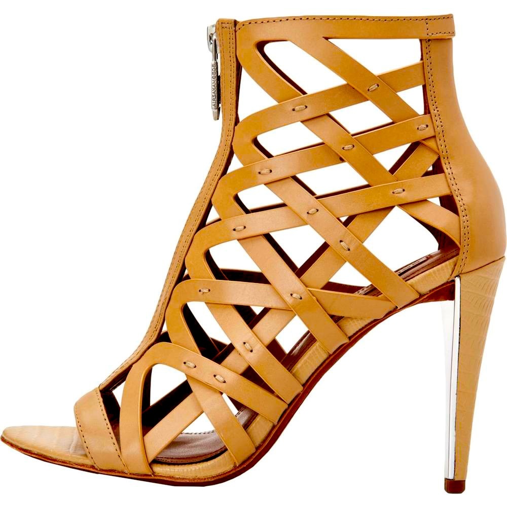 Elegant Eleni 4” Leather Gladiator Stilettos